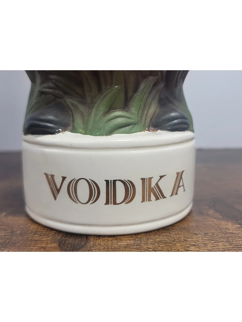 Vintage Ceramic Vodka Decanter Figurine